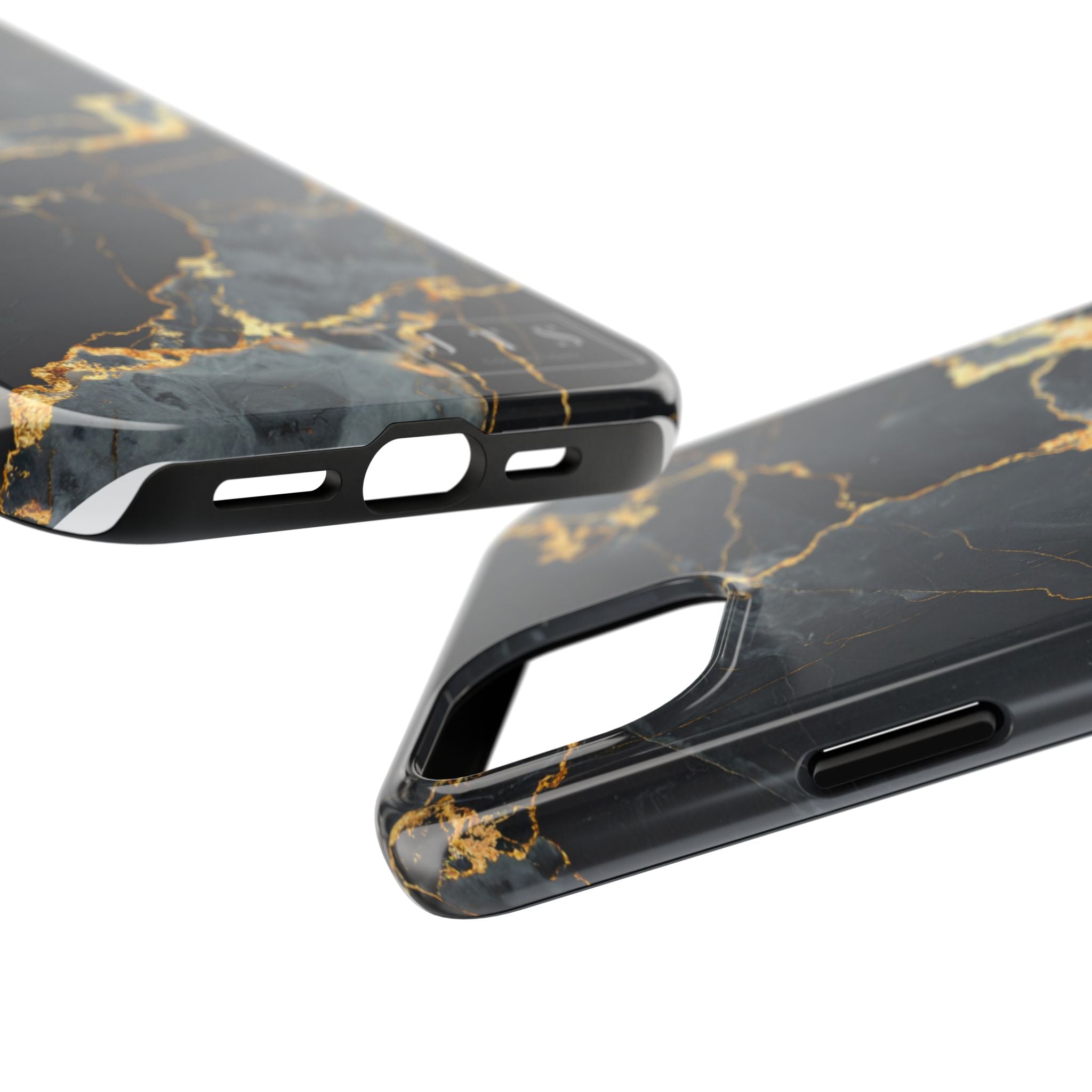 Black Marble Phone Case
