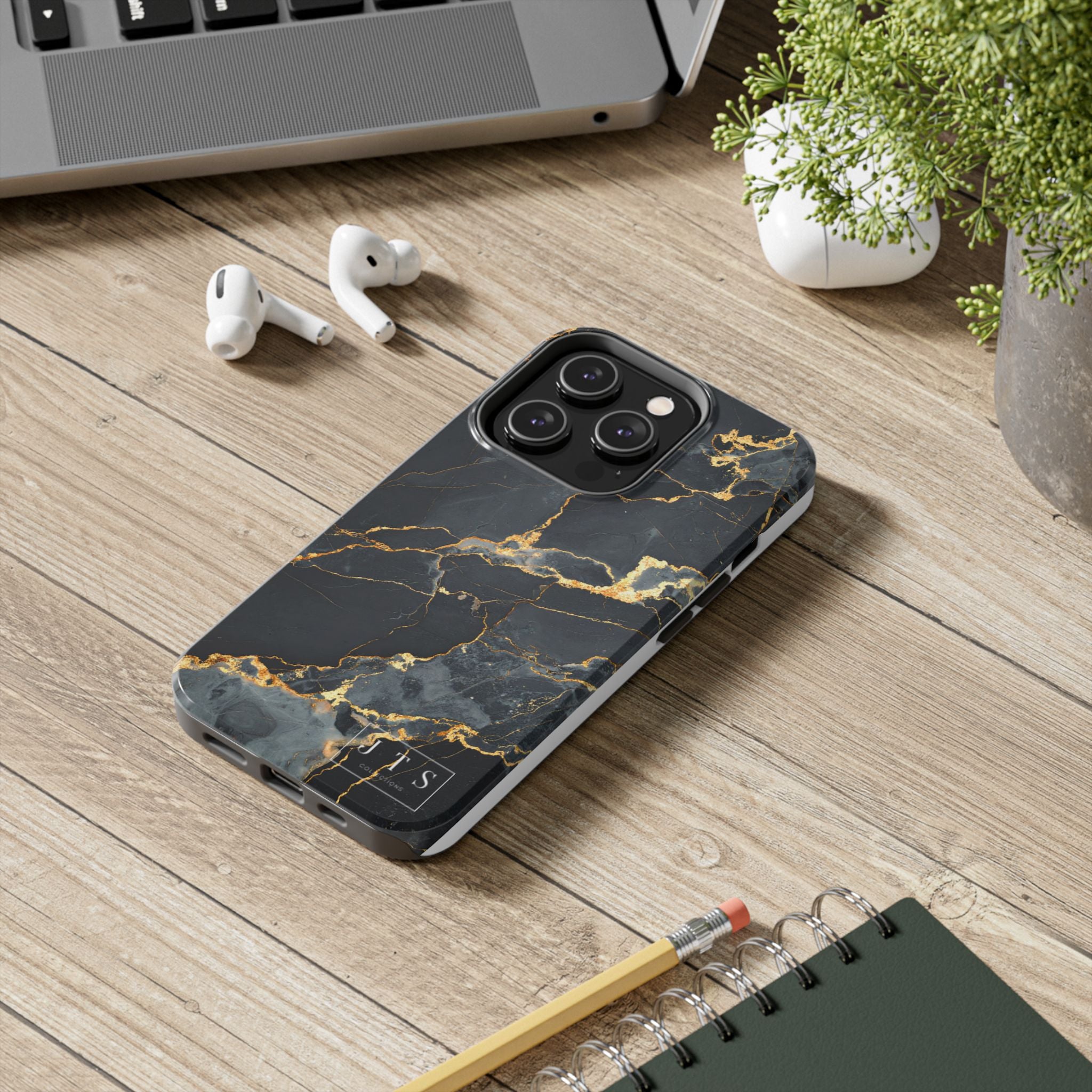 Black Marble Phone Case