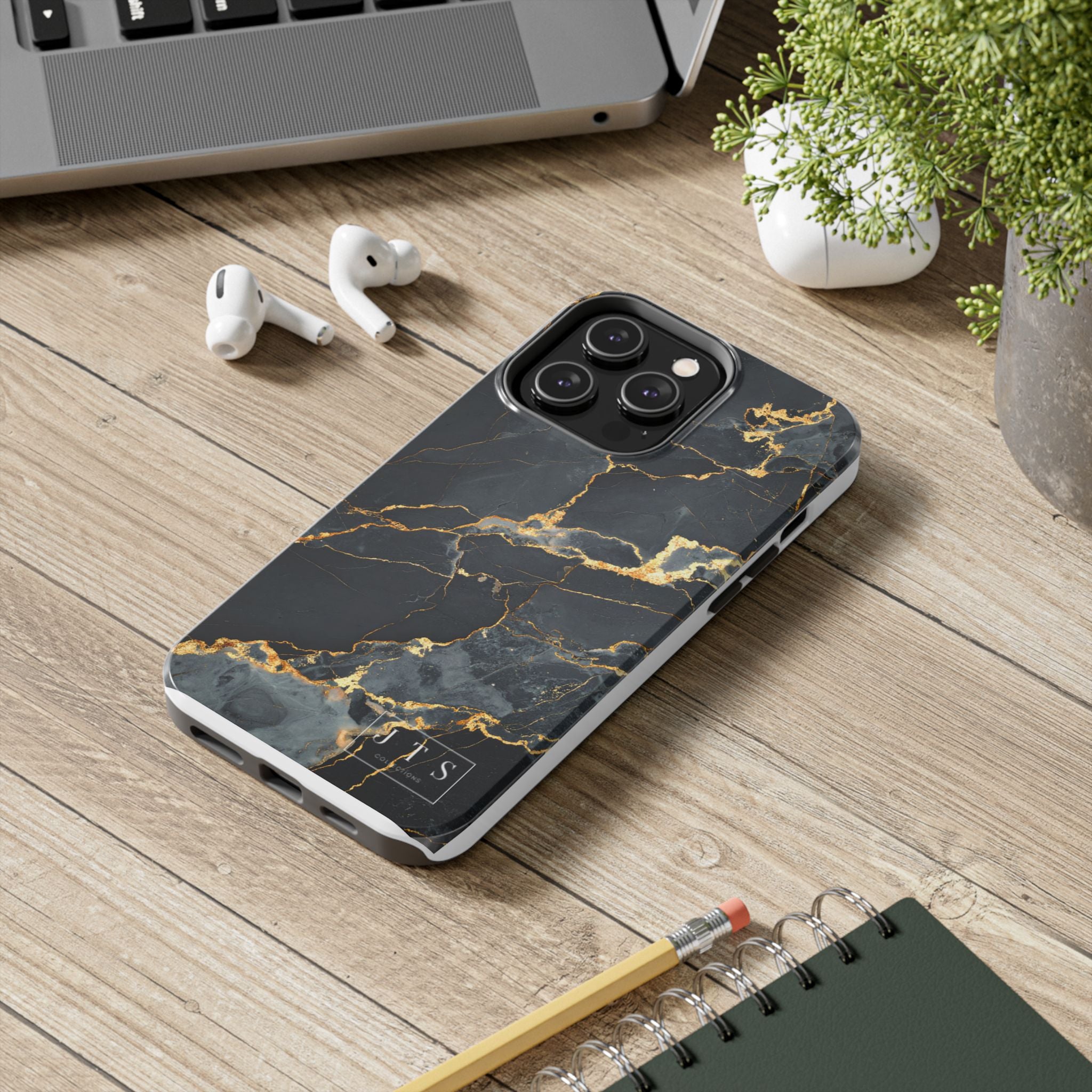Black Marble Phone Case