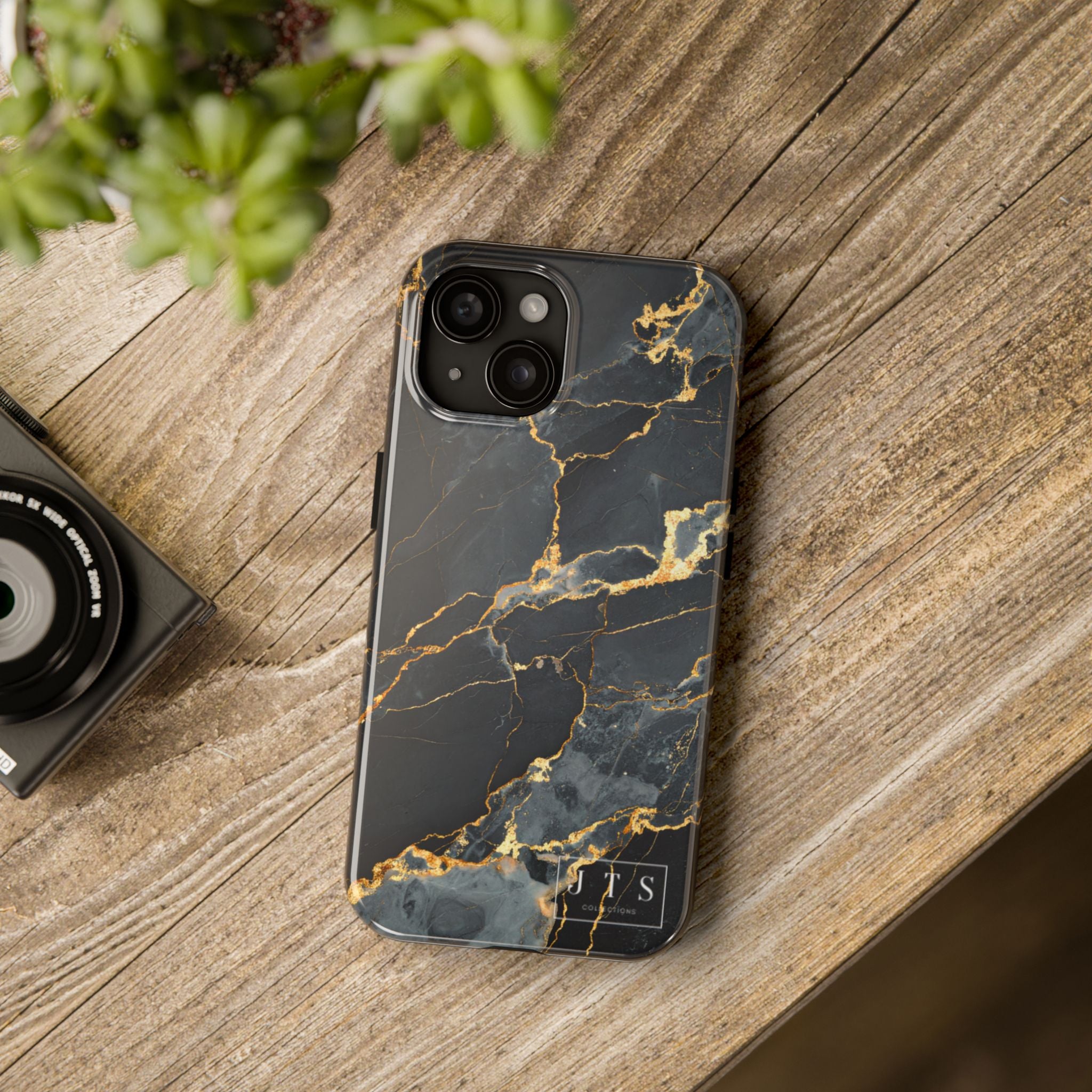 Black Marble Phone Case